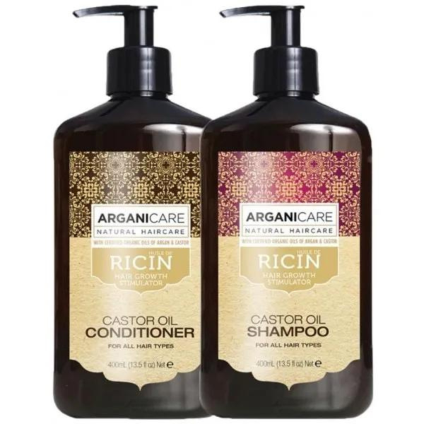 ARGANICARE Coffret Shampooing + Après-shampooing Ricin