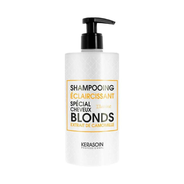 KERASOIN Shampoing éclaircissant spécial cheveux blonds 500ml