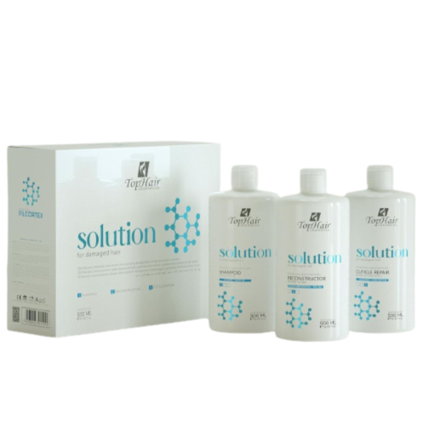 Solution for damaged hair TopHair 3x500ml