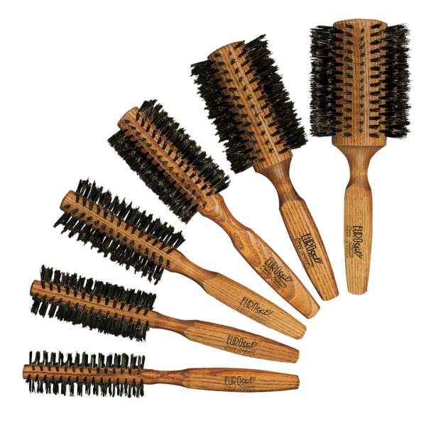 Brosse ronde en bois 12mm