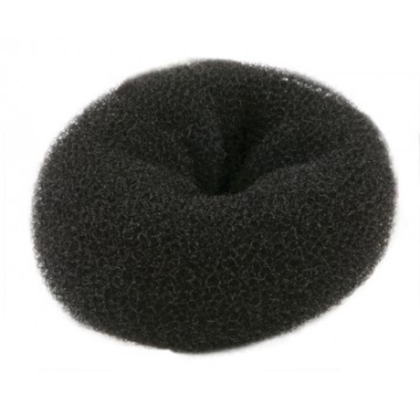 Crépon à chignon pouf - Noir - 9x3.5cm