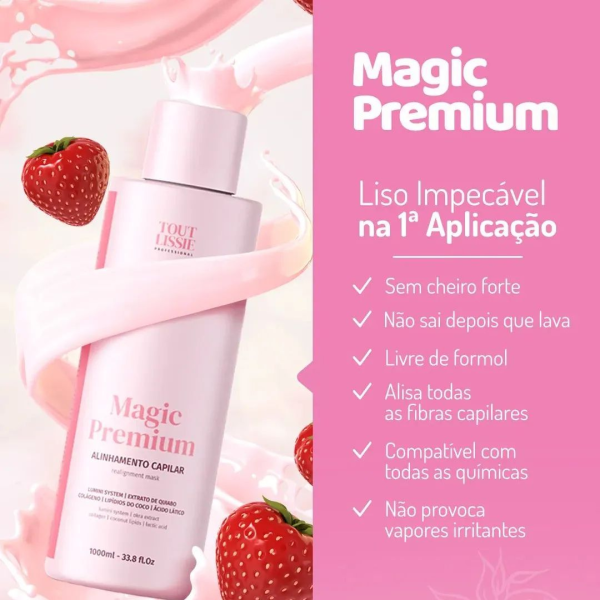 Magic Premium Tout Lissie - Masque de traitement et d'alignement des cheveux
