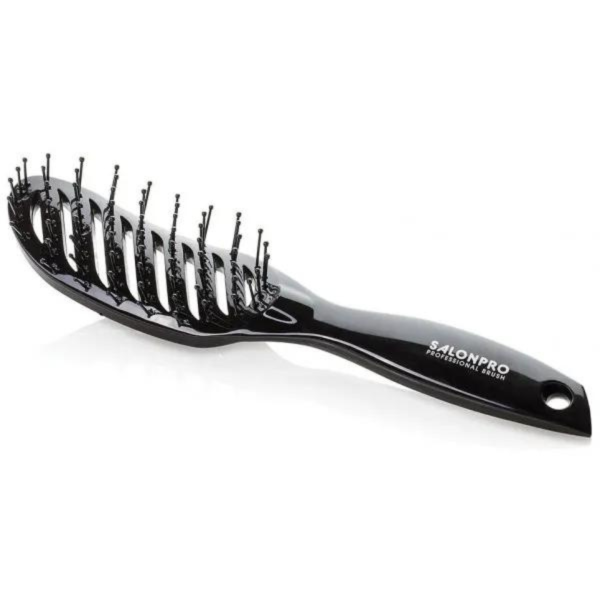 Brosses Vent Paddle Brush Salon Pro Noir