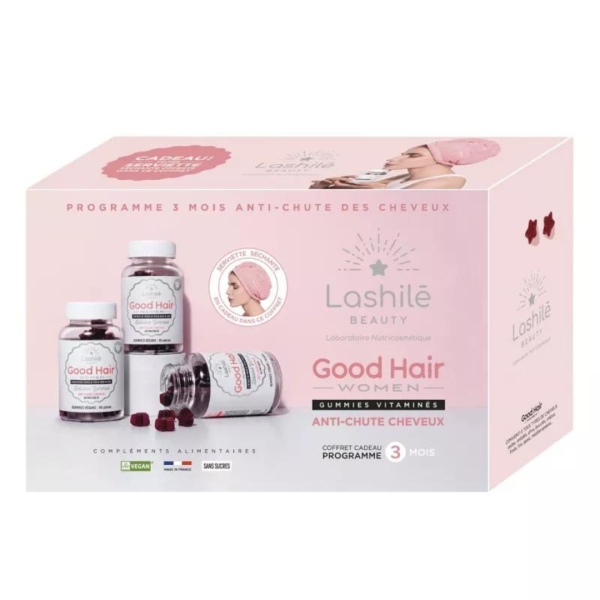 LASHILE Trio GOOD HAIR 3x60 Gummies + Serviette