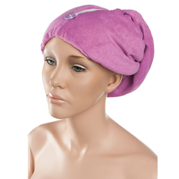 Bonnet serviette en coton pour sécher les cheveux