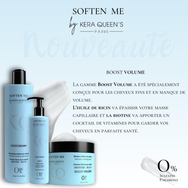 Gamme Soften me – Boost volume KERA QUEEN'S