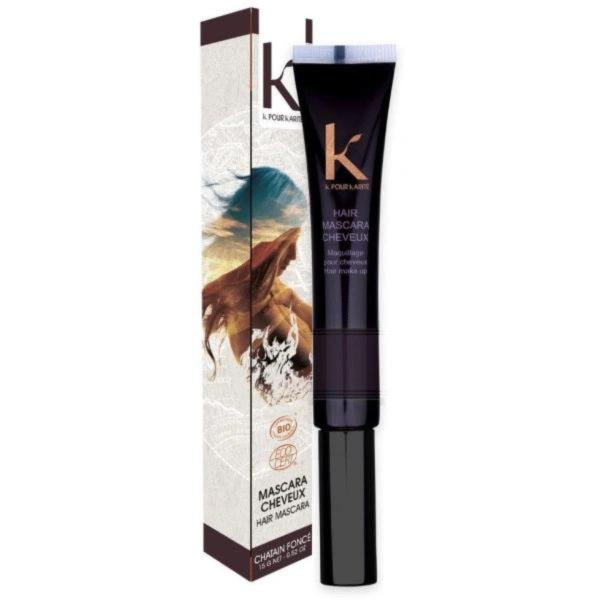 Mascara cheveux ton sur ton 3 châtain foncé K POUR KARITE 15g