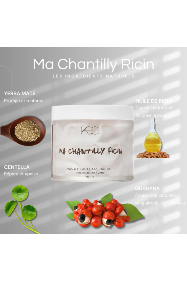 Masque fortifiant - Ma chantilly ricin - 300ml KEA